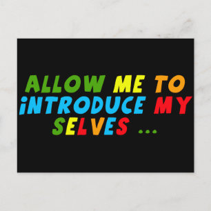 Funny Multi Personalities T-shirts Gifts Postcard