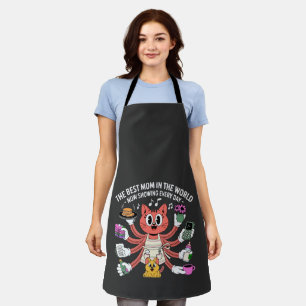 Funny Multi-Tasking Cat Mum The Best Mum  Apron
