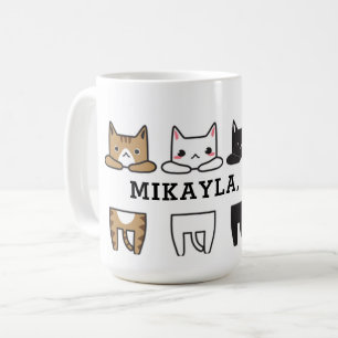 Funny Multicolor Cat Frame   Coffee Mug