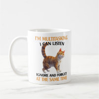 Funny Multitasking Cat Saying