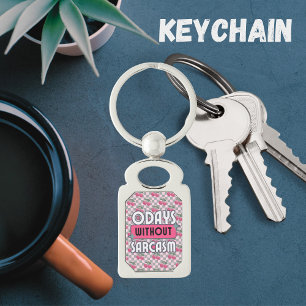 Funny Mum 0 Days without Sarcasm Keychain
