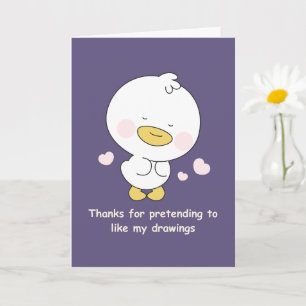Funny Mum Card With Cute Duck