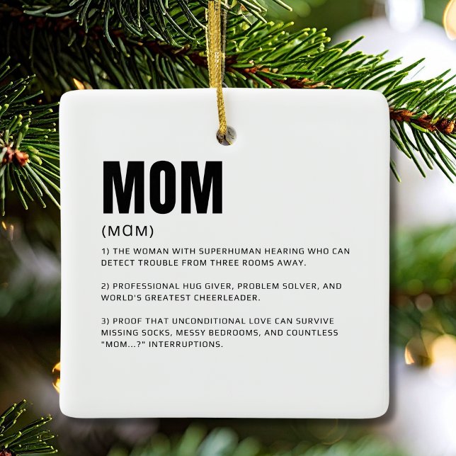 Funny Mum Definition Ceramic Ornament (Creator Uploaded)