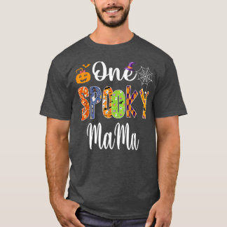 Funny Mum Family Halloween Matching Shirts, One Sp T-Shirt