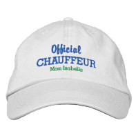 Funny Mum Hat Official Chauffeur Custom Name