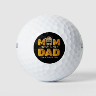 Funny Mum Just Like Dad Only Smarter Vintage Golf Balls