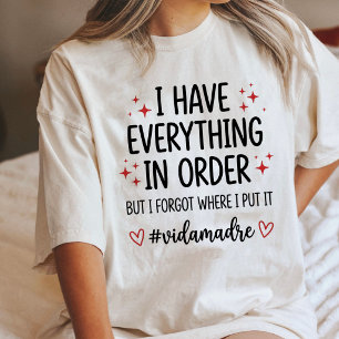 Funny Mum Life Vida Madre Quote Tri-Blend Shirt