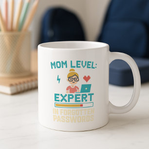 Funny Mum Mug; Expert in Forgotten Passwords Coffee Mug