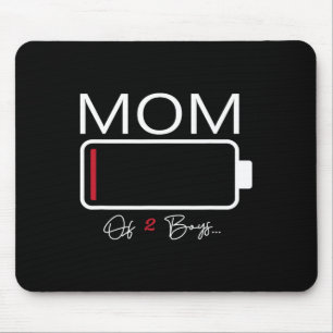 Funny Mum Of 2 Boys From Son Mothers Day Birthday  Mouse Mat
