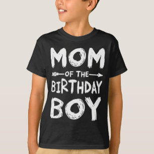 Funny mum of the birthday boy matching family T-Shirt