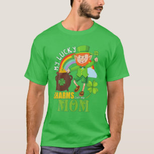 Funny Mum Paddy Day St Patricks Lucky Charms Call T-Shirt