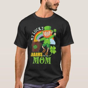 Funny Mum Paddy Day St Patricks Lucky Charms Call T-Shirt