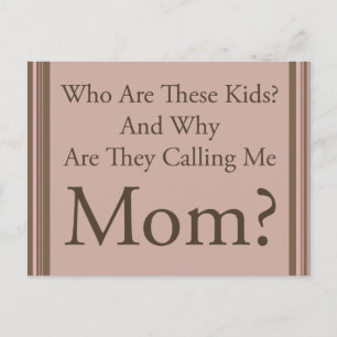 Funny Mum Postcard