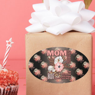 Funny Mum Quote All Over Print Oval Sticker