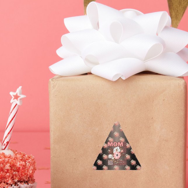 Funny Mum Quote All Over Print Triangle Sticker (Creator Uploaded)
