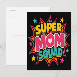 Funny mum quote cute baby I make tiny humans Holiday Postcard