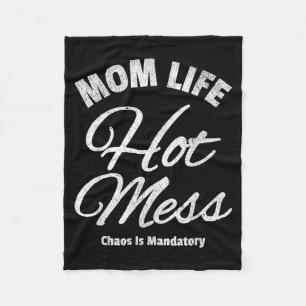 Funny Mum Quote Motherhood Humour Sarcastic Fleece Blanket