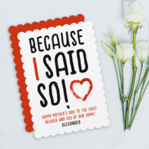 Funny Mum Saying Love Red White Black Typography
