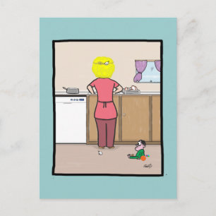 Funny Mum -The Jig Is U Postcard