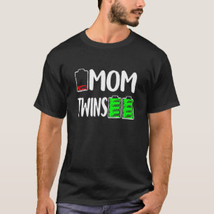 Funny Mum Twins Heart Happy Mother's Day 2022 T-Shirt