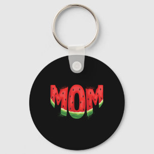 Funny Mum Watermelon Summer Fruit Family Matching Key Ring