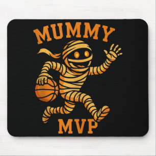 Funny Mummy Basketball Halloween Design Mvp Monste Mouse Mat