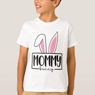 Funny Mummy Bunny Happy Easter Family Matching  T-Shirt