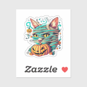 Funny Mummy Cat Halloween