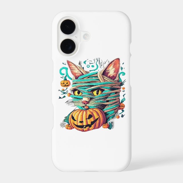 Funny Mummy Cat Halloween (Back)