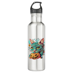 Funny Mummy Cat Halloween 710 Ml Water Bottle