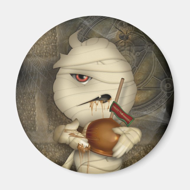 Funny Mummy Halloween Costume Magnet (Front)