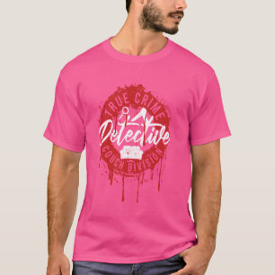 Funny Murder Fan True Crime Detective Couch Divisi T-Shirt
