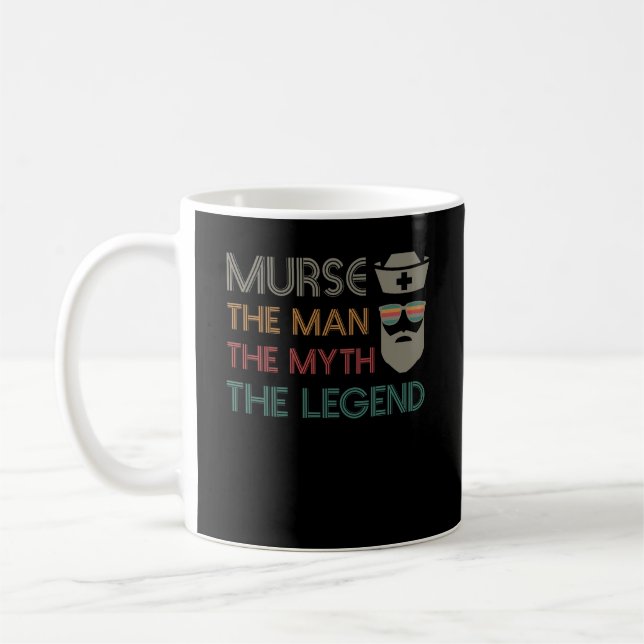 Funny Murse Male Nurse RN LPN CNA Coffee Mug (Left)