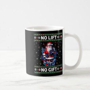 Funny Muscle Santa Lifting Ugly Christmas Sweater Coffee Mug