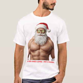 Funny Muscular Santa Spa Shirt – “Even Santa Needs