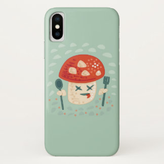 Funny Mushroom Food Character Weird Oddity iPhone X Case