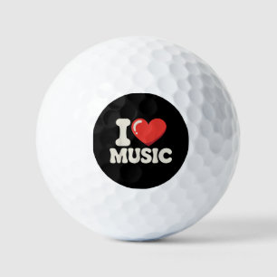 Funny Music Art for Men Women Music Teacher Themed Golf Balls