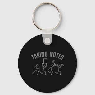 Funny Music Art For Men Women Musical Note Gag Mus Key Ring