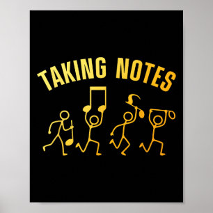 Funny Music Art For Men Women Musical Note Gag Mus Poster