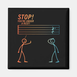 Funny Music Design For Men Women Music Teacher Mus Magnet