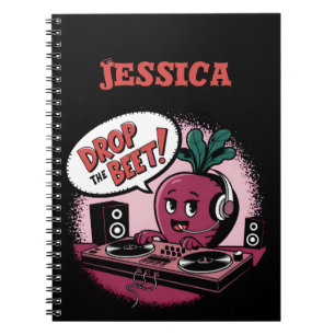 Funny Music Drop The Beet Notebook