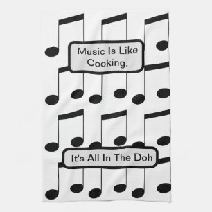 Funny Music Is Like Cooking, Tea Towel