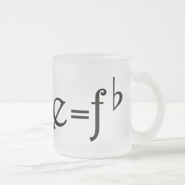 Funny Music Joke Frosted Glass Coffee Mug (Right)