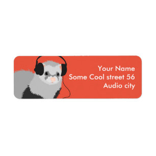 Funny Music Lover Ferret