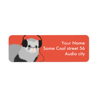 Funny Music Lover Ferret