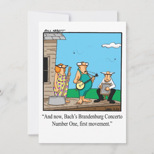 Funny Music Recital Invitations (Front)