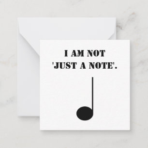 Funny Music Themed Not Just A Card
