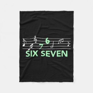 Funny Musical 67 Music Meme Slang Six Seven Music Fleece Blanket