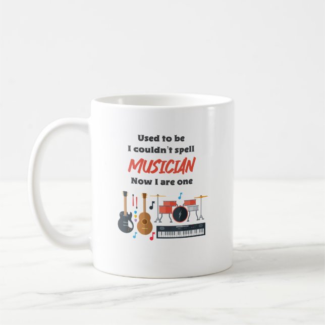 Funny Musician Coffee Mug  (Left)