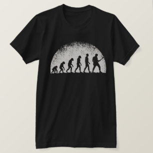 Funny Musician Evolution of Man Guitarist T-Shirt